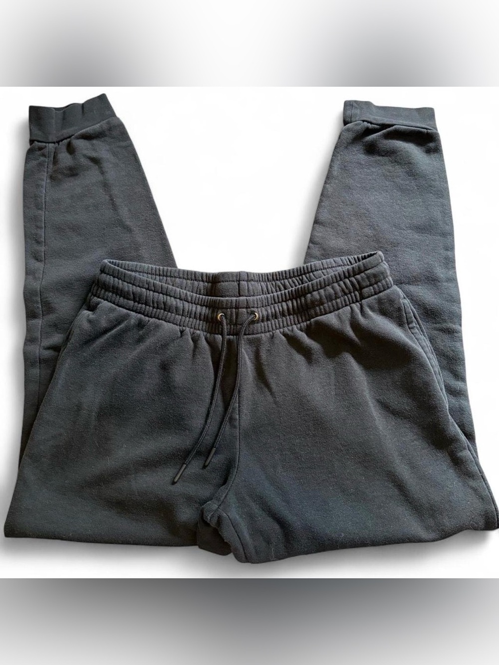 adidas Black Men's Fleece Joggers with Drawstring Waist